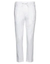 Grey Daniele Alessandrini Man Pants White Size 36 Viscose, Polyamide, Elastane In White