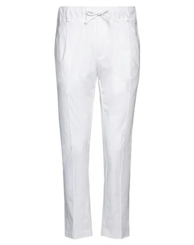 Grey Daniele Alessandrini Man Pants White Size 36 Viscose, Polyamide, Elastane