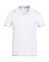 Grey Daniele Alessandrini Man Polo Shirt White Size S Cotton