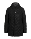 Grey Daniele Alessandrini Man Puffer Black Size 44 Polyester, Acrylic, Wool In Black