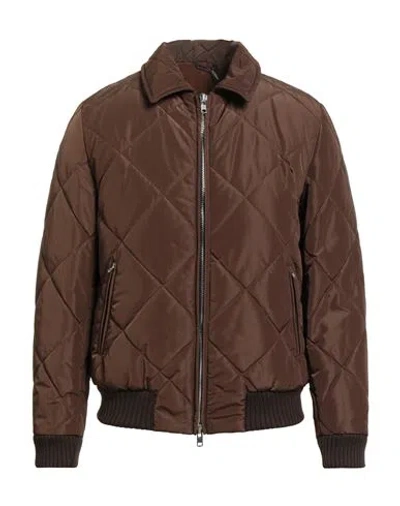 Grey Daniele Alessandrini Man Puffer Brown Size 38 Polyester