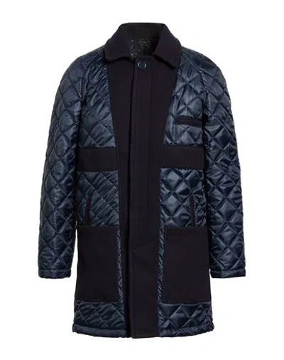 Grey Daniele Alessandrini Man Puffer Midnight Blue Size 38 Polyamide, Polyester