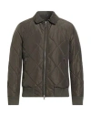Grey Daniele Alessandrini Man Puffer Military Green Size 38 Polyester
