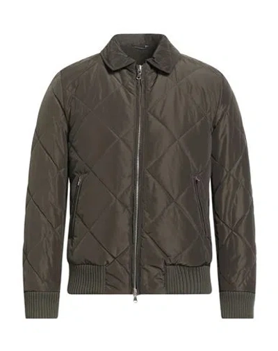 Grey Daniele Alessandrini Man Puffer Military Green Size 38 Polyester