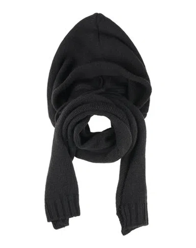 Grey Daniele Alessandrini Man Scarf Black Size - Acrylic, Wool