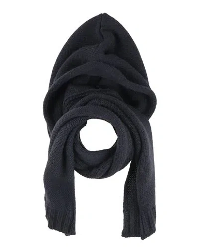 Grey Daniele Alessandrini Man Scarf Midnight Blue Size - Acrylic, Wool