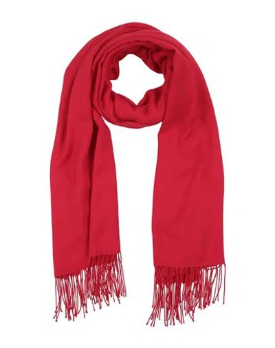 Grey Daniele Alessandrini Man Scarf Red Size - Polyester, Viscose