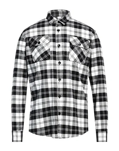 Grey Daniele Alessandrini Man Shirt Black Size 15 ¾ Cotton