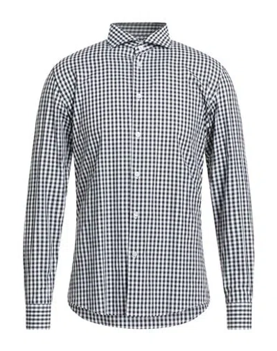 Grey Daniele Alessandrini Man Shirt Black Size 16 ½ Cotton In Gray