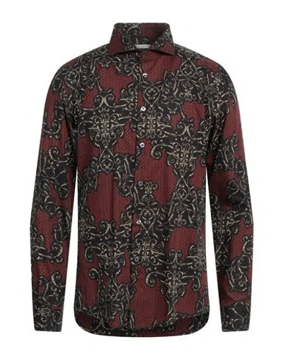 Grey Daniele Alessandrini Man Shirt Black Size 17 Cotton