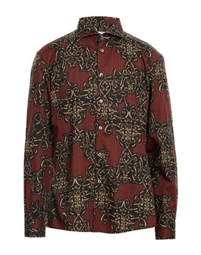 Grey Daniele Alessandrini Man Shirt Black Size 17 Cotton In Multi