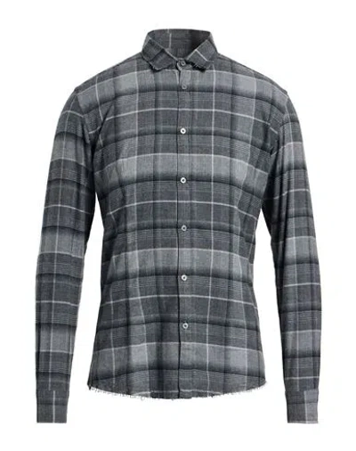 Grey Daniele Alessandrini Man Shirt Charcoal Size 15 ½ Cotton In Gray