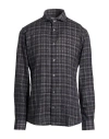 Grey Daniele Alessandrini Man Shirt Charcoal Size 15 ½ Cotton In Multi