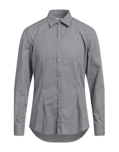 Grey Daniele Alessandrini Shirts In Brown