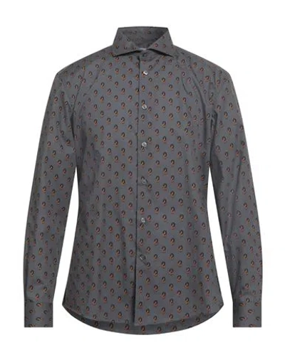 Grey Daniele Alessandrini Man Shirt Grey Size 16 ½ Cotton In Gray