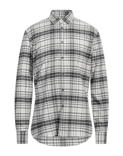 Grey Daniele Alessandrini Man Shirt Lead Size 15 ¾ Cotton In Gray
