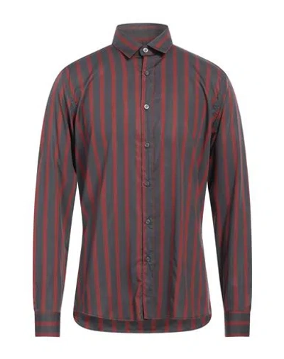 Grey Daniele Alessandrini Man Shirt Lead Size 16 ½ Lyocell