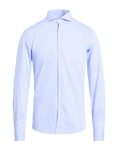 Grey Daniele Alessandrini Man Shirt Light Blue Size 15 ¾ Cotton