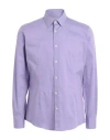 Grey Daniele Alessandrini Man Shirt Lilac Size 15 ½ Cotton, Elastane