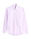 Grey Daniele Alessandrini Man Shirt Lilac Size 15 Cotton, Elastane In Purple