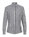 Grey Daniele Alessandrini Man Shirt Midnight Blue Size 16 ½ Cotton, Polyamide, Elastane In Blue