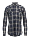Grey Daniele Alessandrini Man Shirt Navy Size 15 ¾ Cotton In Navy