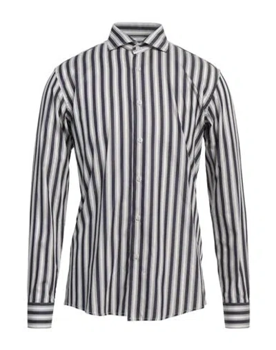 Grey Daniele Alessandrini Man Shirt Navy Size 15 ¾ Cotton, Polyamide, Elastane