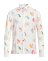 Grey Daniele Alessandrini Man Shirt Off White Size 16 Viscose In Off White
