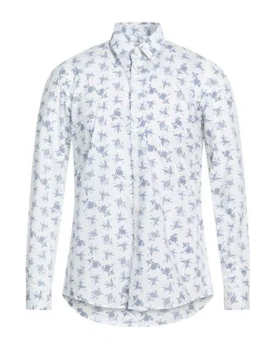 Grey Daniele Alessandrini Man Shirt Off White Size 17 Cotton