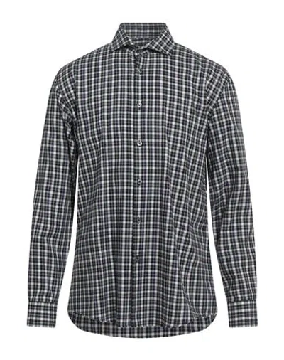 Grey Daniele Alessandrini Man Shirt Purple Size 16 Cotton
