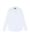 Grey Daniele Alessandrini Man Shirt White Size 15 Cotton, Polyamide, Elastane