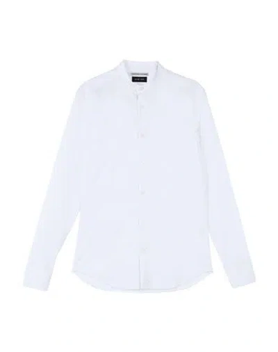 Grey Daniele Alessandrini Man Shirt White Size 15 Cotton, Polyamide, Elastane In White