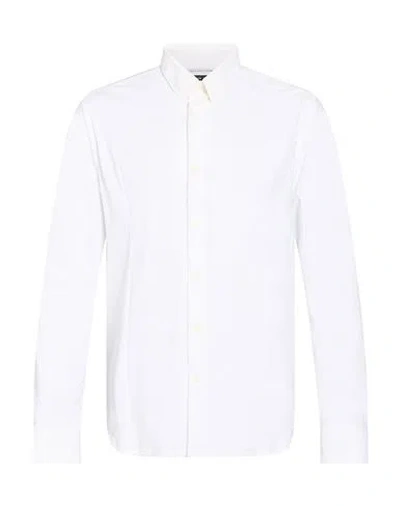 Grey Daniele Alessandrini Man Shirt White Size 15 ¾ Polyamide, Elastane