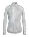 Grey Daniele Alessandrini Man Shirt White Size 15 ¾ Polyester, Elastane In White