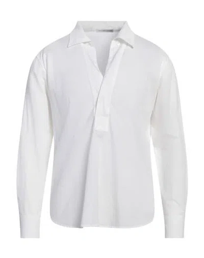 Grey Daniele Alessandrini Man Shirt White Size 16 ½ Cotton