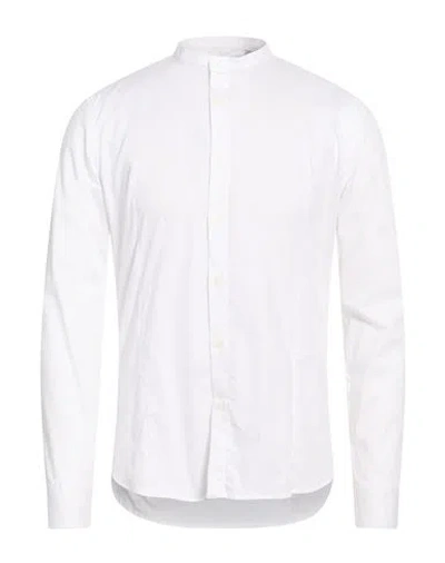 Grey Daniele Alessandrini Man Shirt White Size 16 ½ Cotton, Elastane