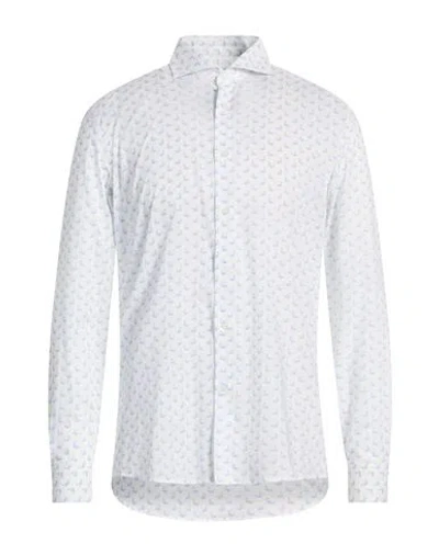 Grey Daniele Alessandrini Man Shirt White Size 17 Cotton