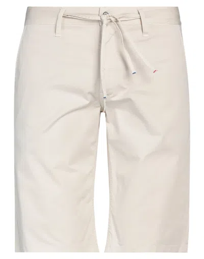 Grey Daniele Alessandrini Man Shorts & Bermuda Shorts Beige Size 26 Cotton, Elastane