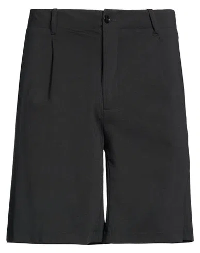 Grey Daniele Alessandrini Man Shorts & Bermuda Shorts Black Size 28 Cotton, Polyamide, Elastane In Multi