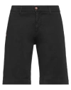 Grey Daniele Alessandrini Man Shorts & Bermuda Shorts Black Size 33 Cotton, Elastane