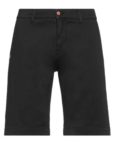 Grey Daniele Alessandrini Man Shorts & Bermuda Shorts Black Size 33 Cotton, Elastane