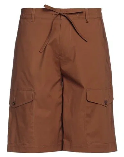 Grey Daniele Alessandrini Man Shorts & Bermuda Shorts Brown Size 30 Cotton, Elastane