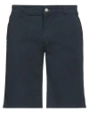 Grey Daniele Alessandrini Man Shorts & Bermuda Shorts Midnight Blue Size 34 Cotton, Elastane