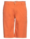 Grey Daniele Alessandrini Man Shorts & Bermuda Shorts Orange Size 31 Cotton, Elastane