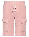 Grey Daniele Alessandrini Man Shorts & Bermuda Shorts Pink Size 34 Cotton In Pink
