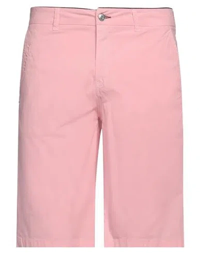 Grey Daniele Alessandrini Man Shorts & Bermuda Shorts Pink Size 32 Cotton, Elastane
