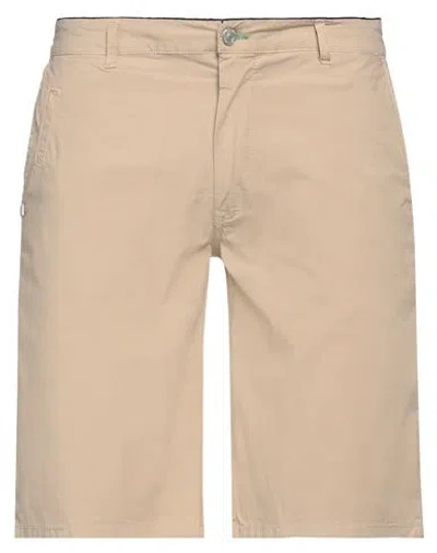 Grey Daniele Alessandrini Man Shorts & Bermuda Shorts Sand Size 31 Cotton, Elastane In Beige