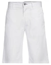 Grey Daniele Alessandrini Man Shorts & Bermuda Shorts White Size 29 Cotton, Elastane