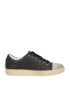 Grey Daniele Alessandrini Man Sneakers Black Size 7 Soft Leather