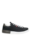 Grey Daniele Alessandrini Man Sneakers Midnight Blue Size 7 Leather In Blue